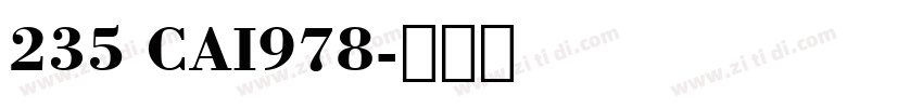235 CAI978字体转换